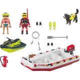 PLAYMOBIL Action de la ville - Bateau-pompe avec embarcation, Jouets de construction 71464