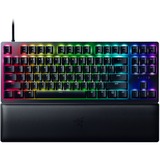 Razer Huntsman V2 TKL RGB clavier gaming mécanique Noir, Layout FR (AZERTY), Razer Clicky Optical (Purple), 80 % (TKL), Double-shot PBT