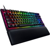 Razer Huntsman V2 TKL RGB clavier gaming mécanique Noir, Layout FR (AZERTY), Razer Clicky Optical (Purple), 80% (TKL), Double-shot PBT