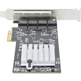 Startech 4-Port 2,5 GbE, Carte réseau 