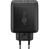 goobay 45W GaN USB-C PD Dual Fast Charger, Chargeur Noir