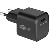 goobay Chargeur rapide USB-C PD GaN Nano (45 W) Noir, 1x USB-C, Power Delivery 3.0
