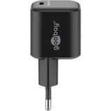 goobay Chargeur rapide USB-C PD GaN Nano (45 W) Noir, 1x USB-C, Power Delivery 3.0