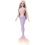 Barbie Poupée sirène avec cheveux lilas et queue violette Lavande