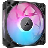 Corsair RX120 MAX RGB, Ventilateur de boîtier Noir, 1 pièce, connecteur de ventilateur PWM à 4 broches