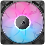 Corsair RX120 MAX RGB, Ventilateur de boîtier Noir, 1 pièce, connecteur de ventilateur PWM à 4 broches