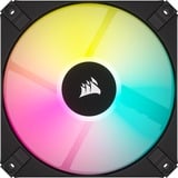 Corsair iCUE AF120 RGB SLIM + Lighting Node CORE ventilateurs de boîtier Noir, 2 pièces, 120 x 120 x 15 mm, PWM