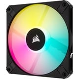 Corsair iCUE AF120 RGB SLIM + Lighting Node CORE ventilateurs de boîtier Noir, 2 pièces, 120 x 120 x 15 mm, PWM