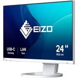 EIZO FlexScan EV2490-WT 24" Moniteur  Blanc, HDMI, DisplayPort, 3x USB-A, USB-B, 2x USB-C, RJ-45
