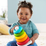 Fisher-Price Pyramide à anneaux pour les premiers blocs et couleurs de bébé, Jeux éducatifs 