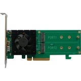 HighPoint SSD6202 contrôleur RAID PCI Express x8 3.0 8 Gbit/s, Carte RAID PCI Express 3.0, PCI Express x8, 0, 1, 8 Gbit/s, 2280 MHz, 2 canaux