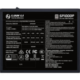 Lian Li SP Platinum alimentation  modulaire 1000 watt Noir, 1x 12V-2x6, 2x PCIe, 2x PCIe, gestion des câbles
