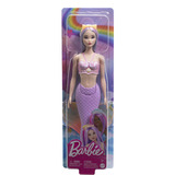 Mattel Barbie - Poupée sirène avec cheveux lilas et queue violette Lavande
