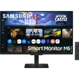 Samsung Smart Monitor M5 M50F 27" Noir, 2x HDMI, 2x USB-A, Wi-Fi 5, BT