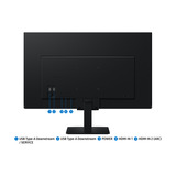 Samsung Smart Monitor M5 M50F 27" Noir, 2x HDMI, 2x USB-A, Wi-Fi 5, BT
