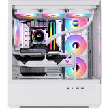Sharkoon AK6 RGB boîtier midi tower Blanc | 2x USB-A | 1x USB-C | RGB | Window