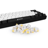 Sharkoon Gateron Cap V2 Milky-Yellow Switch-Set, Switch pour clavier Jaune/transparent, 35 unités