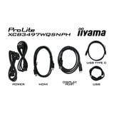iiyama ProLite XCB3497WQSNPH-B1 34" Moniteur UltraWide incurvé Noir, 1x DisplayPort, 2x HDMI, 3x USB-C, 2x USB-A, 1x RJ-45, 120 Hz