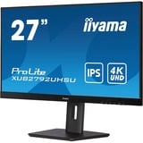 iiyama ProLite XUB2792UHSU-B5 27" 4K UHD Moniteur  Noir, 4K UHD, DVI, HDMI, DisplayPort, USB, Audio