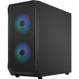 Fractal Design Focus 2 RGo boîtier midi tower Noir | 2x USB-A | RGB | Window