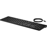 HP Desktop 320K clavier Noir, Layout BE (AZERTY), 100%