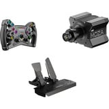 MOZA KS + R9 V3 + SR-P (Throttle + Brake), Volant Noir, Base, volant et pédales