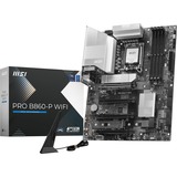 MSI PRO B860-P WIFI carte mère socket 1851 Argent, RAID, 5Gb-LAN, Wi-Fi 7, BT, Sound, ATX