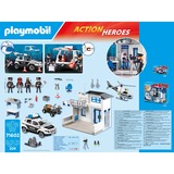 PLAYMOBIL Action Heroes - Poste de police avec véhicules, Jouets de construction 71602