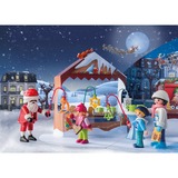 PLAYMOBIL Calendrier de l'Avent - Une visite au marché de Noël, Jouets de construction 71472