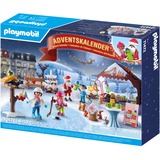 PLAYMOBIL Calendrier de l'Avent - Une visite au marché de Noël, Jouets de construction 71472