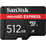 SanDisk microSD Express 512 Go, Carte mémoire Noir, Classe 3 (U3)