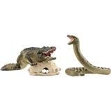 Schleich WILD LIFE Duel Aligator/Anaconda, Figurine 3 an(s), Multicolore