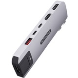 Sitecom 6 in 2 MacBook Pro Multiport, Station d'accueil Argent