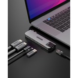 Sitecom 6 in 2 MacBook Pro Multiport, Station d'accueil Argent