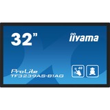 iiyama ProLite TF3239AS-B1AG, Affichage public Noir, Tactile, HDMI, DisplayPort, LAN, Audio, USB, Android 
