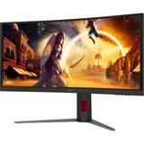 AOC CU34G4CA 34" Moniteur UltraWide gaming incurvé Noir, 1x DisplayPort, 2x HDMI, 1x USB-C, 2x USB-A, 180 Hz
