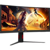 AOC CU34G4CA 34" Moniteur UltraWide gaming incurvé  Noir, 2x HDMI, 1x DisplayPort, USB, Audio, 180 Hz