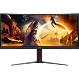 AOC CU34G4CA 34" Moniteur UltraWide gaming incurvé  Noir, 2x HDMI, 1x DisplayPort, USB, Audio, 180 Hz
