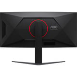 AOC CU34G4CA 34" Moniteur UltraWide gaming incurvé  Noir, 2x HDMI, 1x DisplayPort, USB, Audio, 180 Hz