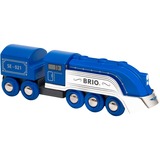 BRIO Train édition spéciale 2021, Jeu véhicule Bleu/Argent, Train en modèle réduit, Garçon, 0,3 an(s), Bois, 2 pièce(s)