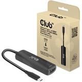 Club 3D USB Gen2 Type-C vers HDMI, Adaptateur Noir, 8K60Hz | 4K120Hz | HDR10+ | Power Delivery 3.0