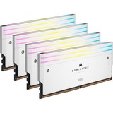 Corsair 64 Go DDR5-6400 Quad-Kit, Mémoire vive Blanc, CMP64GX5M4B6400C32W, Dominator Titanium RGB, XMP