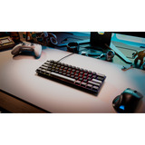 Corsair CLIPPER PRO MINI 60 Hall Effect RGB clavier gaming mécanique Noir, Layout US (QWERTY), Corsair MGX Hyperdrive, 60%