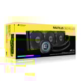 Corsair NAUTILUS 360 RS LCD, Watercooling Noir