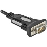 DeLOCK Adaptateur serie USB-A 2.0 > 1x RS-232 DB9 Noir, 3 metres