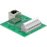 DeLOCK RJ45 (female) > 9 pin terminal block, Adaptateur 