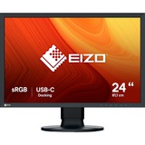 EIZO ColorEdge CS2400R 24" Moniteur Noir, 1x DisplayPort, 1x HDMI, 1x USB-C, 4x USB-A