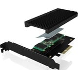 ICY BOX IB-PCI208-HS carte et adaptateur d'interfaces Interne M.2, Carte d'interface Noir, PCIe, M.2, Hauteur totale / Profil bas, PCIe 4.0, Noir, Passif