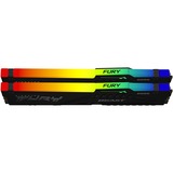 Kingston FURY Beast RGB 16 Go DDR5-5200 (2x 8 Go) mémoire vive Noir, KF552C40BBAK2-16, XMP 3.0