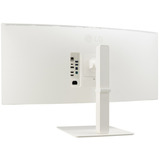 LG 38BR85QC-W écran plat de PC 96,5 cm (38") 3840 x 1600 pixels UltraWide Quad HD+ LCD Blanc 37.5" Moniteur incurvé  Blanc, 96,5 cm (38"), 3840 x 1600 pixels, UltraWide Quad HD+, LCD, 1 ms, Blanc